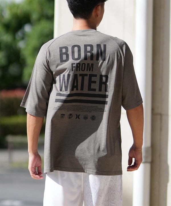 Hurley ハーレー ラッシュガード 半袖 メンズ Tシャツ バックプリント オーバーサイズ 水陸両用 UVカット MUSS251030