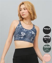 Hurley ハーレー 水着 レディース フィットネス トレーニングウェア スポーツブラ 水陸両用 UVカット WASB251052(BLK-S)