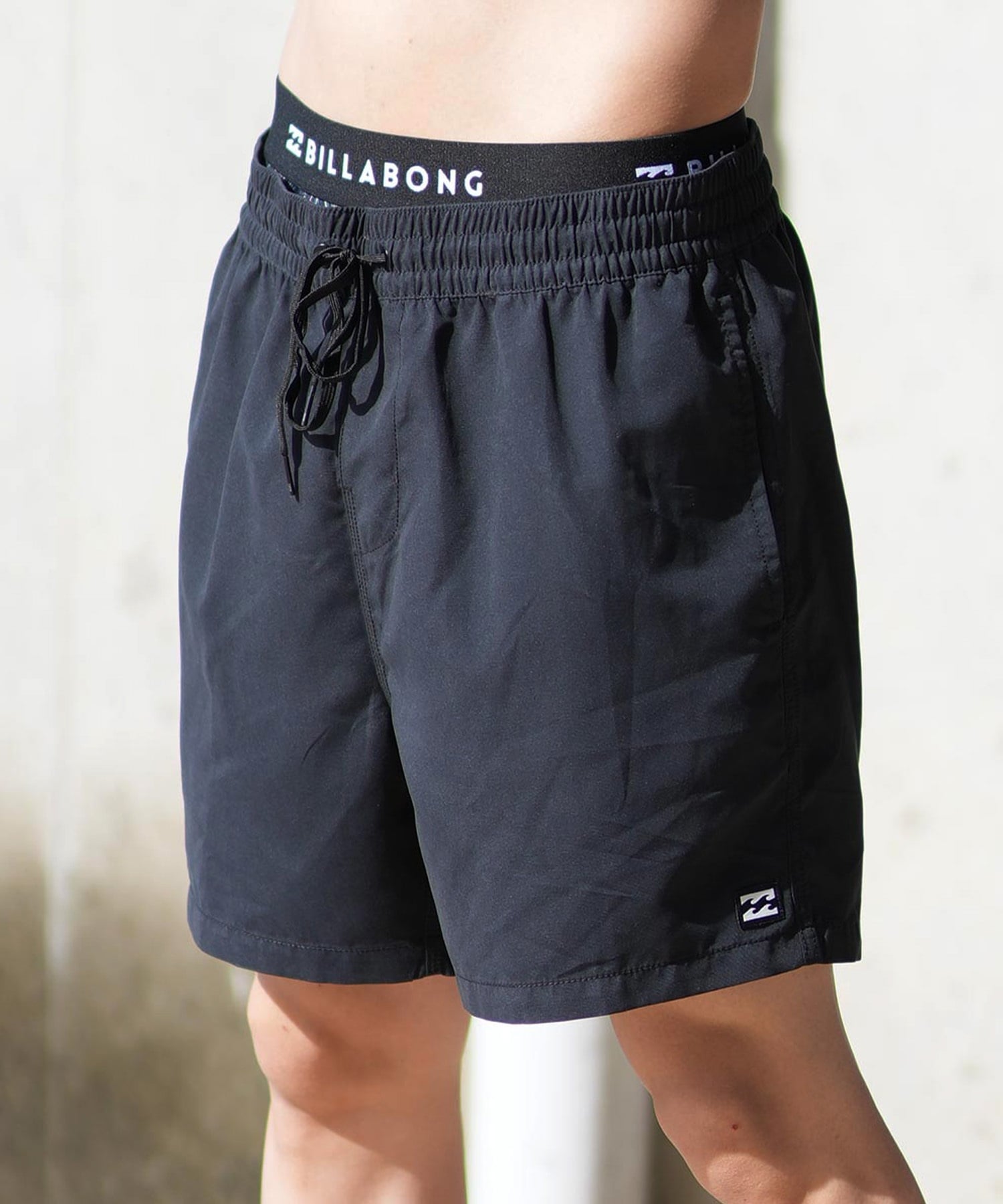 BILLABONG ビラボン 水着 トランクス メンズ ボードショーツ サーフパンツ ワンポイント ロゴ 16インチ 水陸両用 BF011-530(BLK-S)