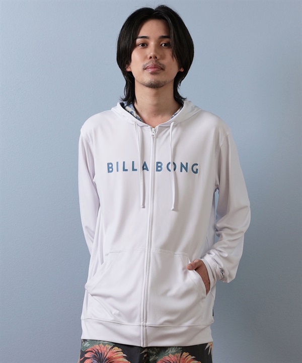 BILLABONG ビラボン 水着 ラッシュガード ジップアップ パーカー メンズ 長袖 ロゴ UVカット BF01A-852