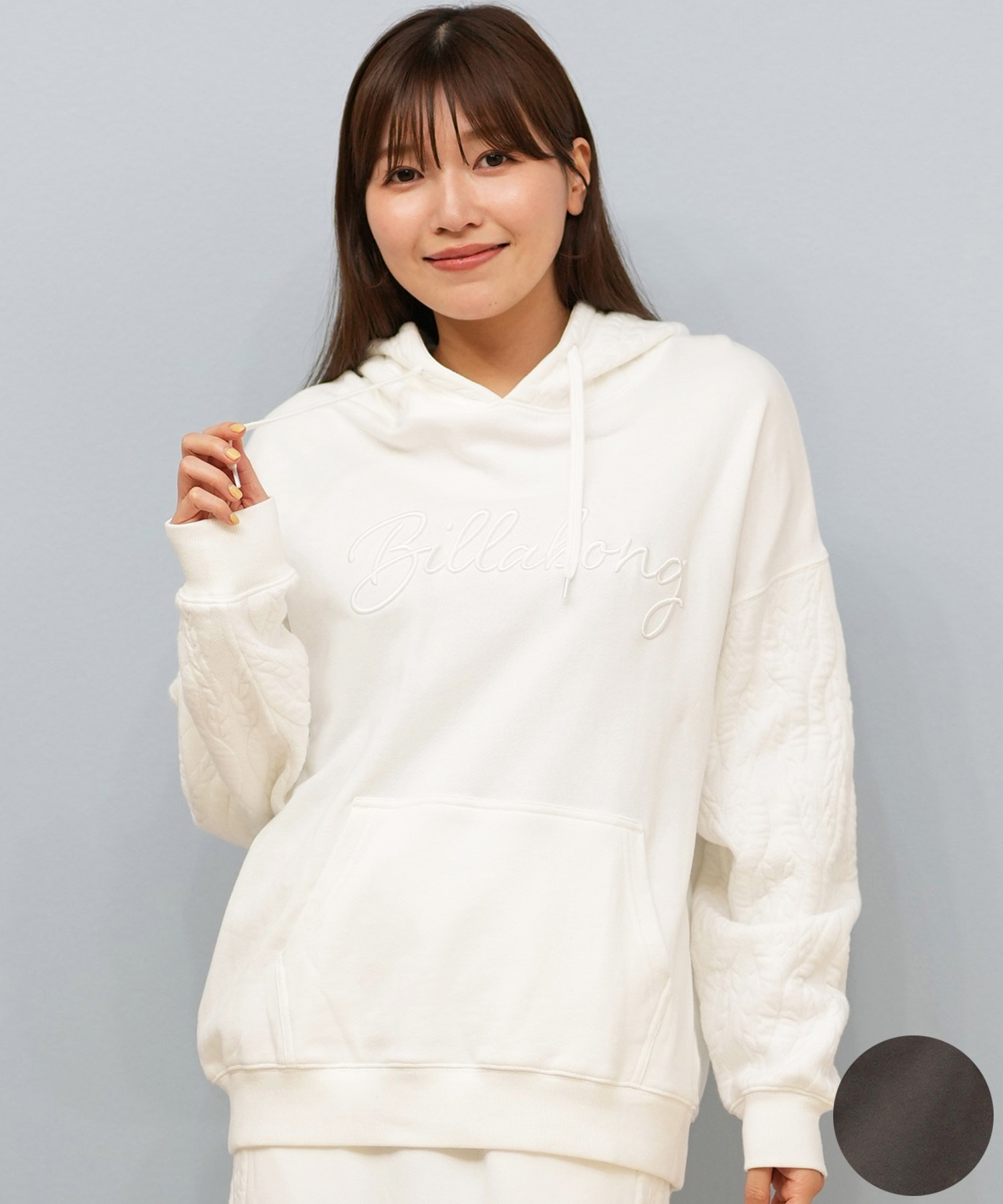 BILLABONG ビラボン プルオーバー パーカー レディース オーバーサイズ セットアップ対応 BF014-012(OFB-M)