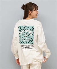 BILLABONG ビラボン 長袖 Tシャツ ロンT レディース バックプリント SQUARE LOGO BOY FIT LS TEE BF014-052(SCS-M)