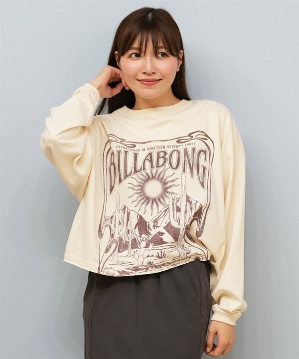 BILLABONG ビラボン 長袖 Tシャツ ロンT レディース DESERT WANDERING LS TEE BF014-054