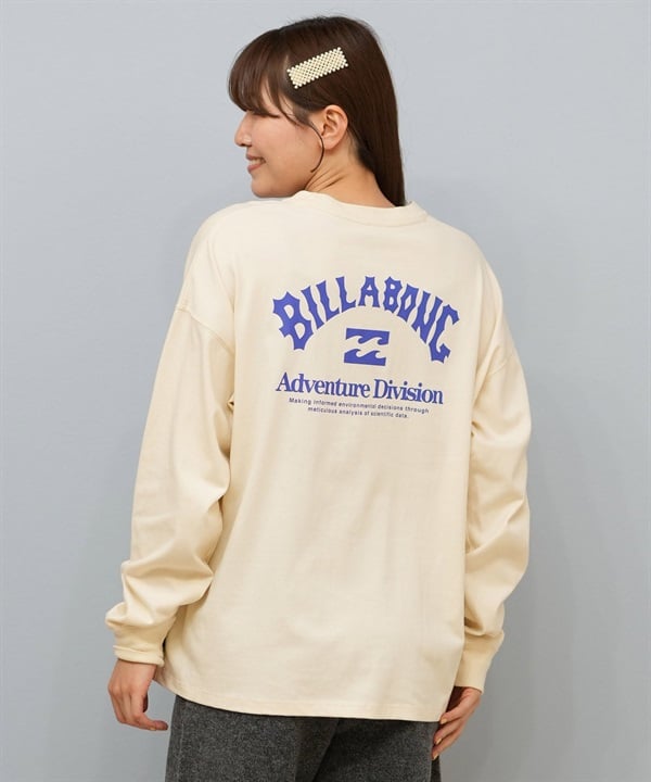BILLABONG ビラボン 長袖 Tシャツ ロンT レディース 保温 ロゴ バックプリント BF014-061