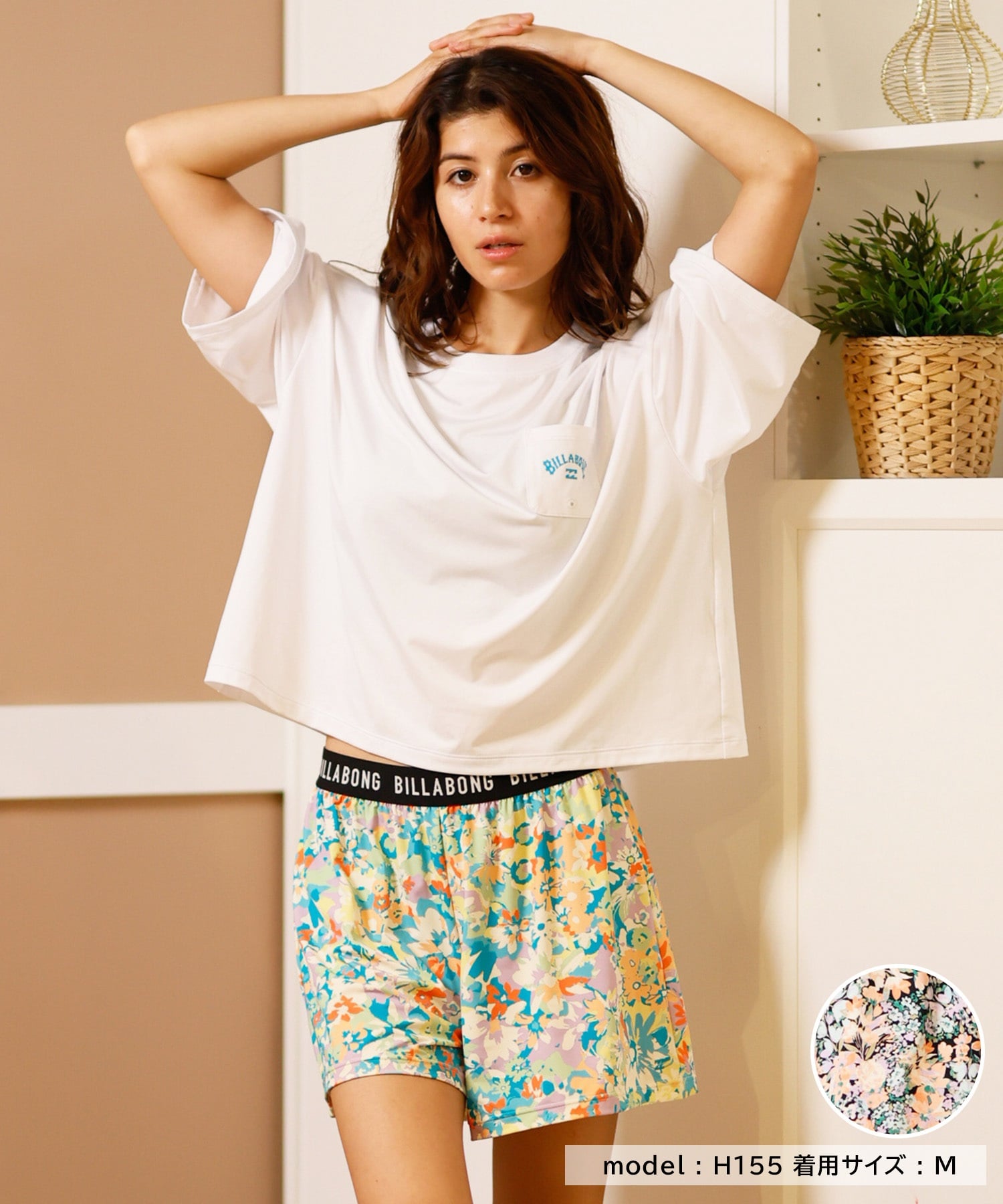 BILLABONG ビラボン 水着 レディース ラッシュTシャツ付き BF013-808(BNW0-M)