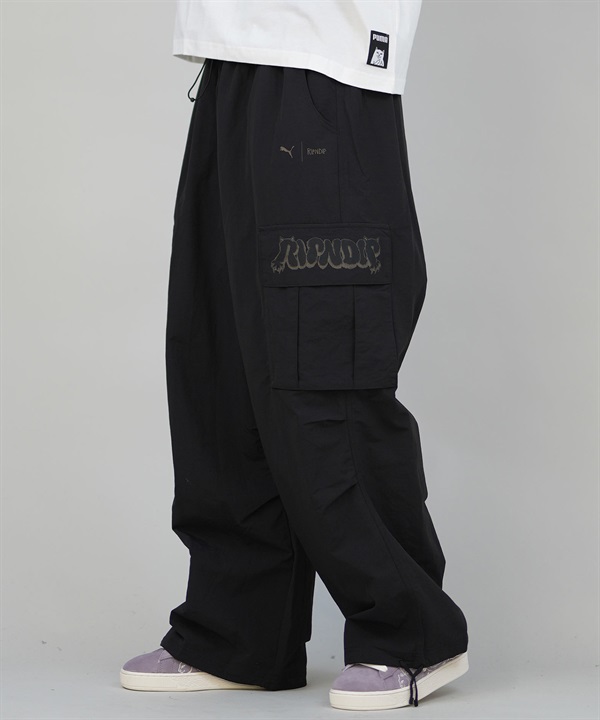 9月27日発売 PUMA プーマ × RIPNDIP リップンディップ コラボ メンズ エクストリーム カーゴパンツ ロングパンツ 632417(01-M)
