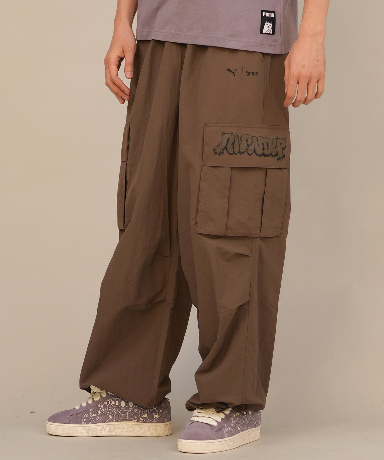 9月27日発売 PUMA プーマ × RIPNDIP リップンディップ コラボ メンズ エクストリーム カーゴパンツ ロングパンツ 632417(41-M)
