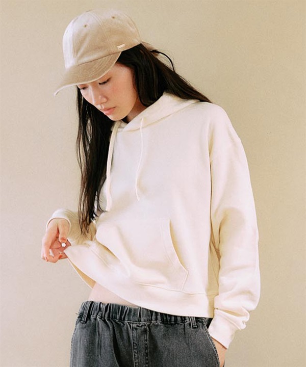 RIKKA FEMME リッカファム プルオーバー パーカー レディース スウェット フーディー ワンポイント 刺繍 裏毛 RF25FW17(IVO-FREE)