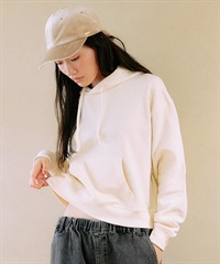 RIKKA FEMME リッカファム プルオーバー パーカー レディース スウェット フーディー ワンポイント 刺繍 裏毛 RF25FW17(IVO-FREE)