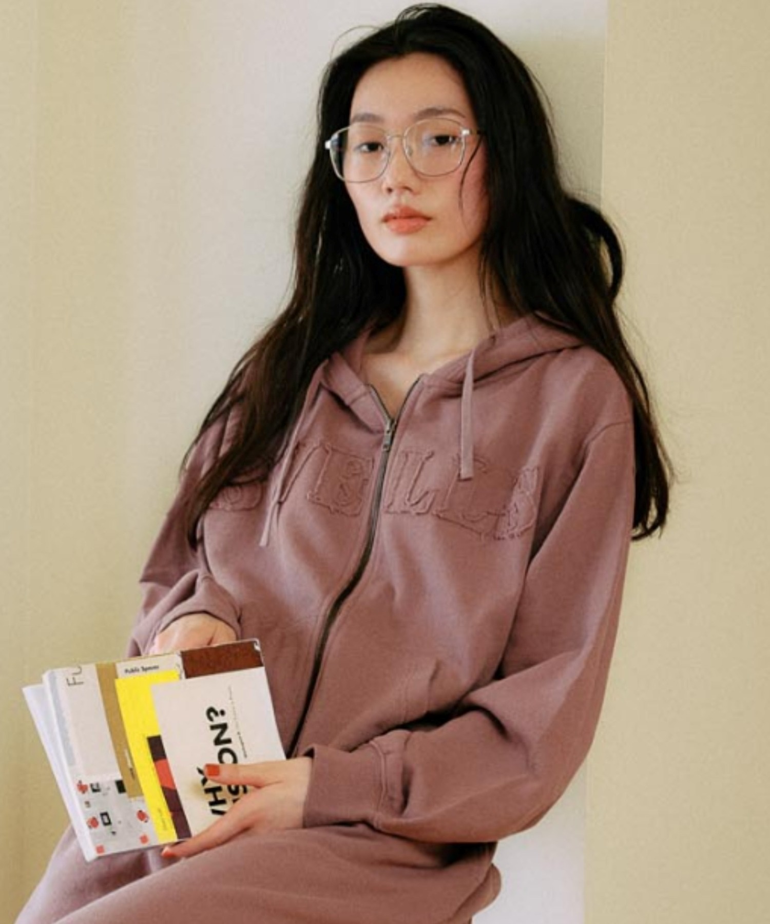 RIKKA FEMME リッカファム ジップアップ パーカー レディース スウェット フーディー ロゴ ワッペン 裏毛 セットアップ対応 RF25FW09(BRN-FREE)