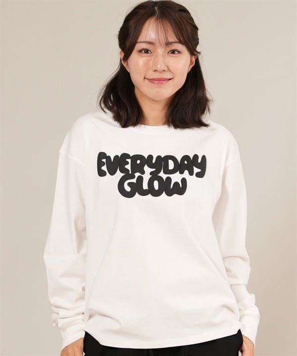 RIKKA FEMME リッカファム 長袖 Tシャツ ロンT レディース 発泡プリント RF25FW01