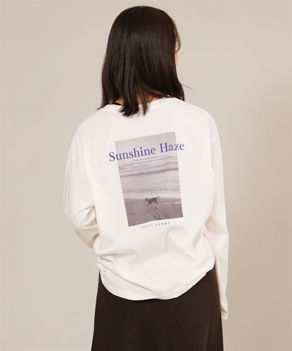 RIKKA FEMME リッカファム 長袖 Tシャツ ロンT レディース バックプリント フォトロンT RF25FW05