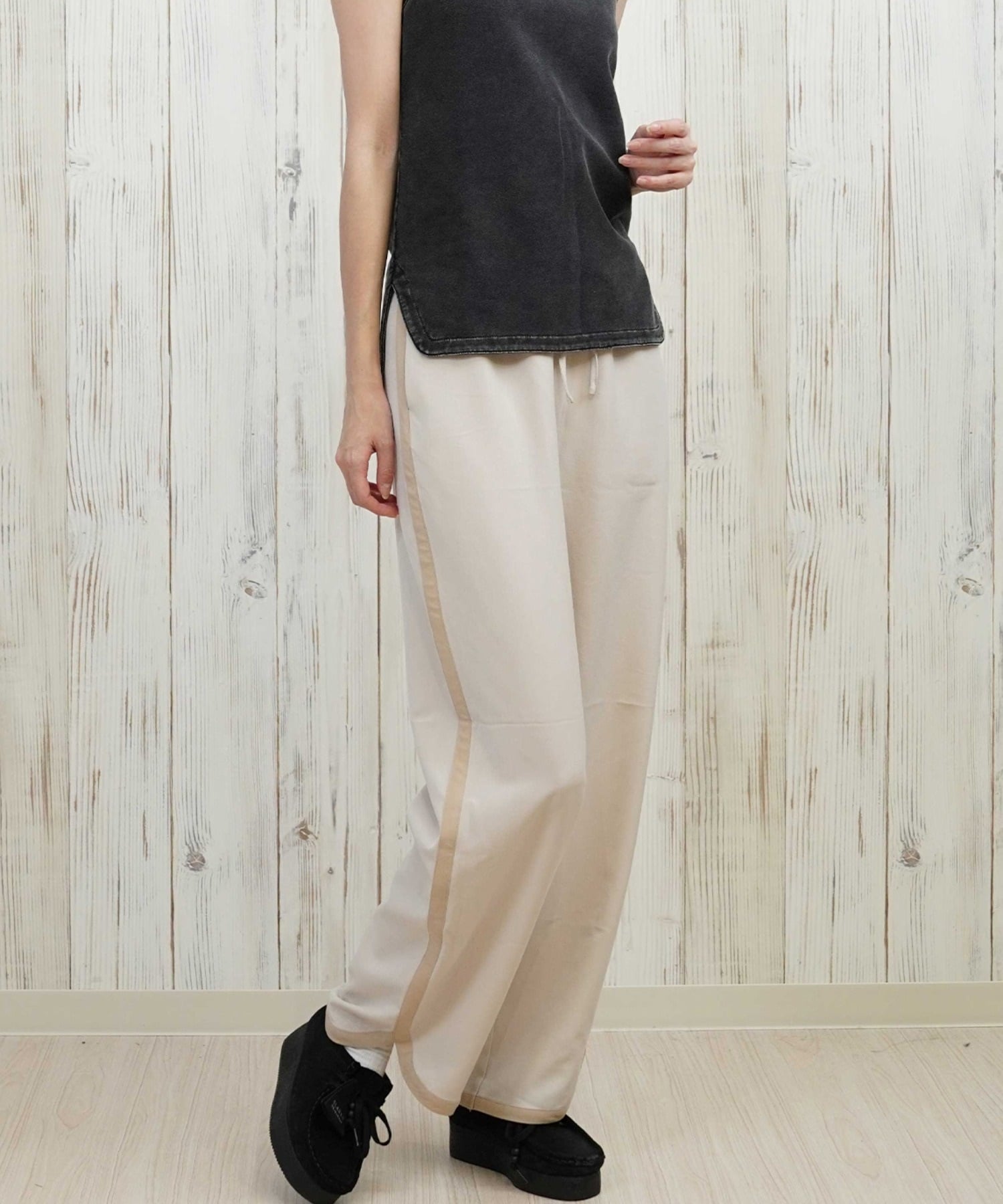 RIKKA FEMME リッカファム ロングパンツ レディース イージーパンツ サイドライン  RF25HS06(LBG-SM)