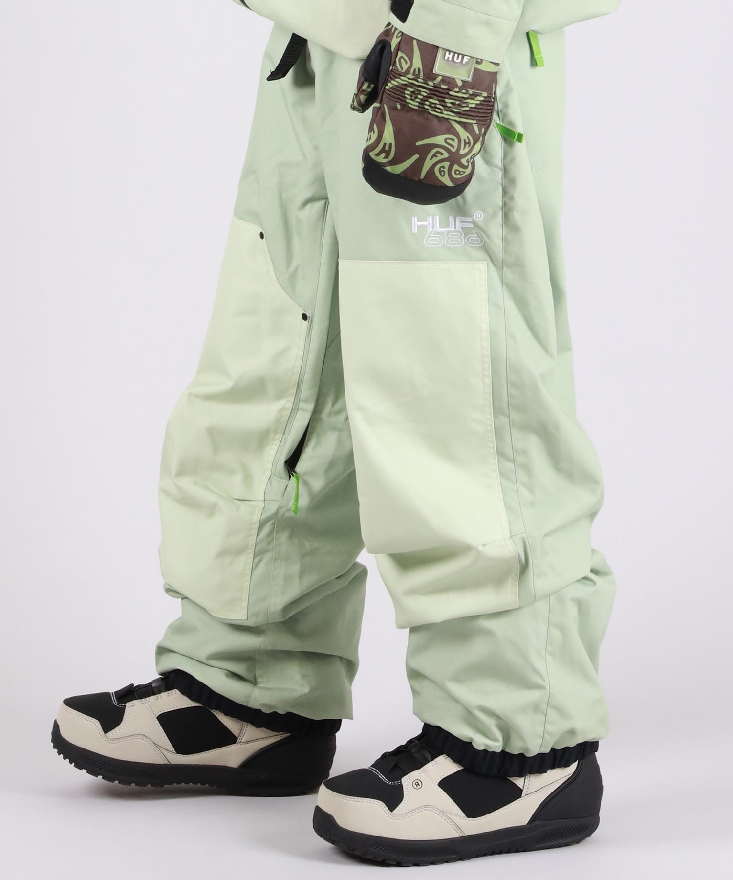 686 シックスエイトシックス HUF DOUBLE H SHELL PT スノーボード ウェア パンツ ユニセックス 25-26モデル MM B15【2526】(HGRN-S)