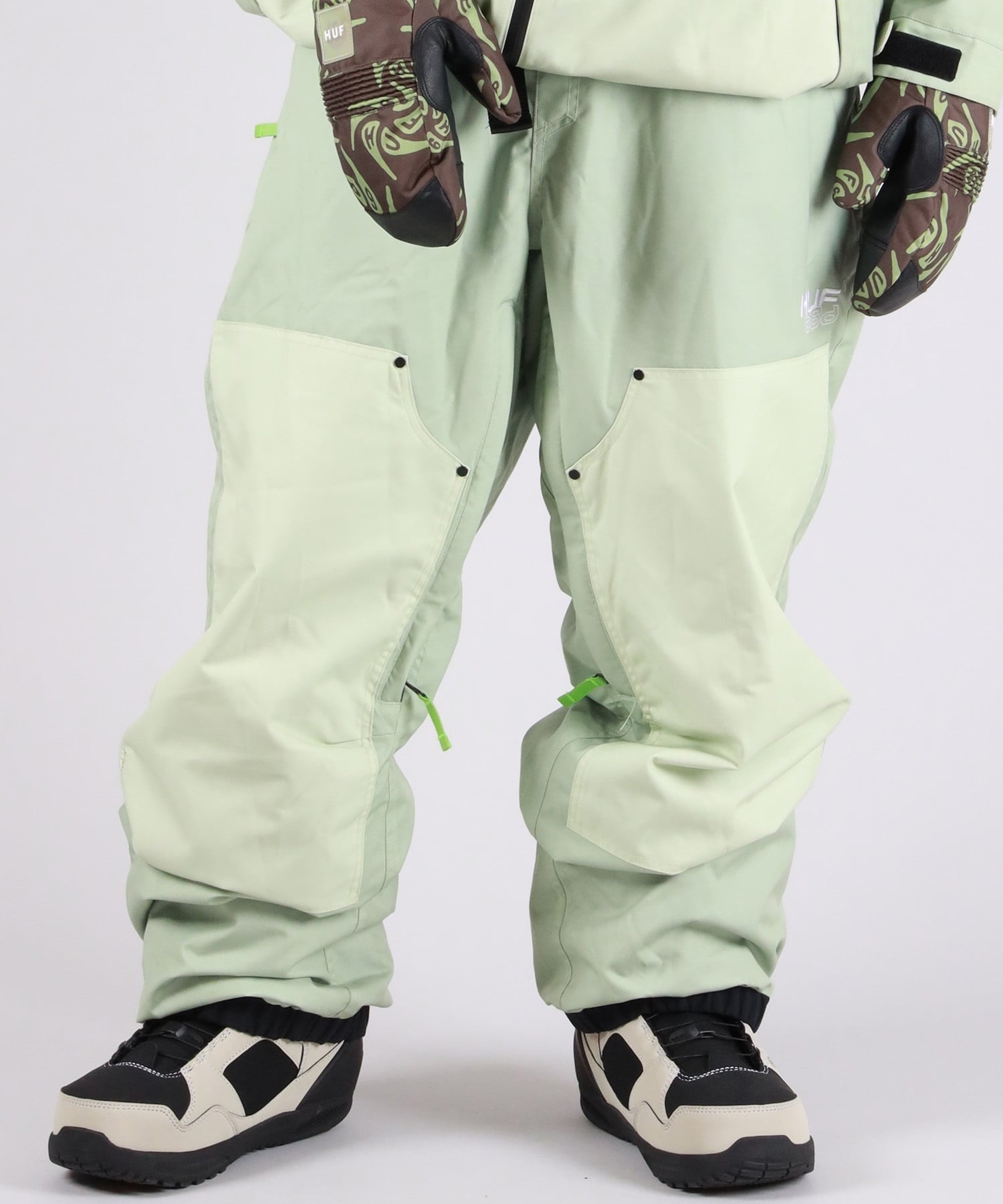 686 シックスエイトシックス HUF DOUBLE H SHELL PT スノーボード ウェア パンツ ユニセックス 25-26モデル MM B15【2526】(HGRN-S)