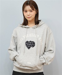 ROXY ロキシー プルオーバー パーカー レディース オーバーサイズ 裏毛 MY HEART HOODIE RPO254608T(GRY-M)
