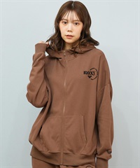 ROXY ロキシー ジップアップ パーカー レディース ロゴ シンプル JIVY ZIP HOODIE RZP254029(BRN-M)