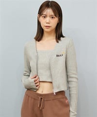 ROXY ロキシー ニット セーター カーディガン レディース クロップド丈 ショート丈 2点セット RDK254010(HER-M)