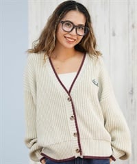 ROXY ロキシー ニット セーター カーディガン レディース クロップド丈 ショート丈 シンプル RSR254006(IVO-M)