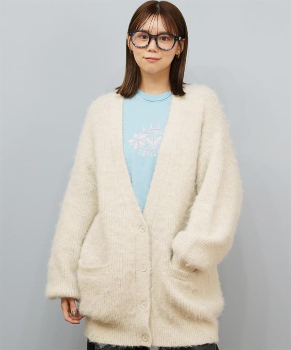 ROXY ロキシー ニット セーター カーディガン レディース ロング シンプル ロゴ MY HEART ウィメンズ カーディガン RSR254602T