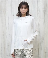 ROXY ロキシー 水着 レディース ラッシュガード ジップアップ パーカー UVカット 接触冷感 速乾 軽量 AURORA RLY251029(WHT-S)