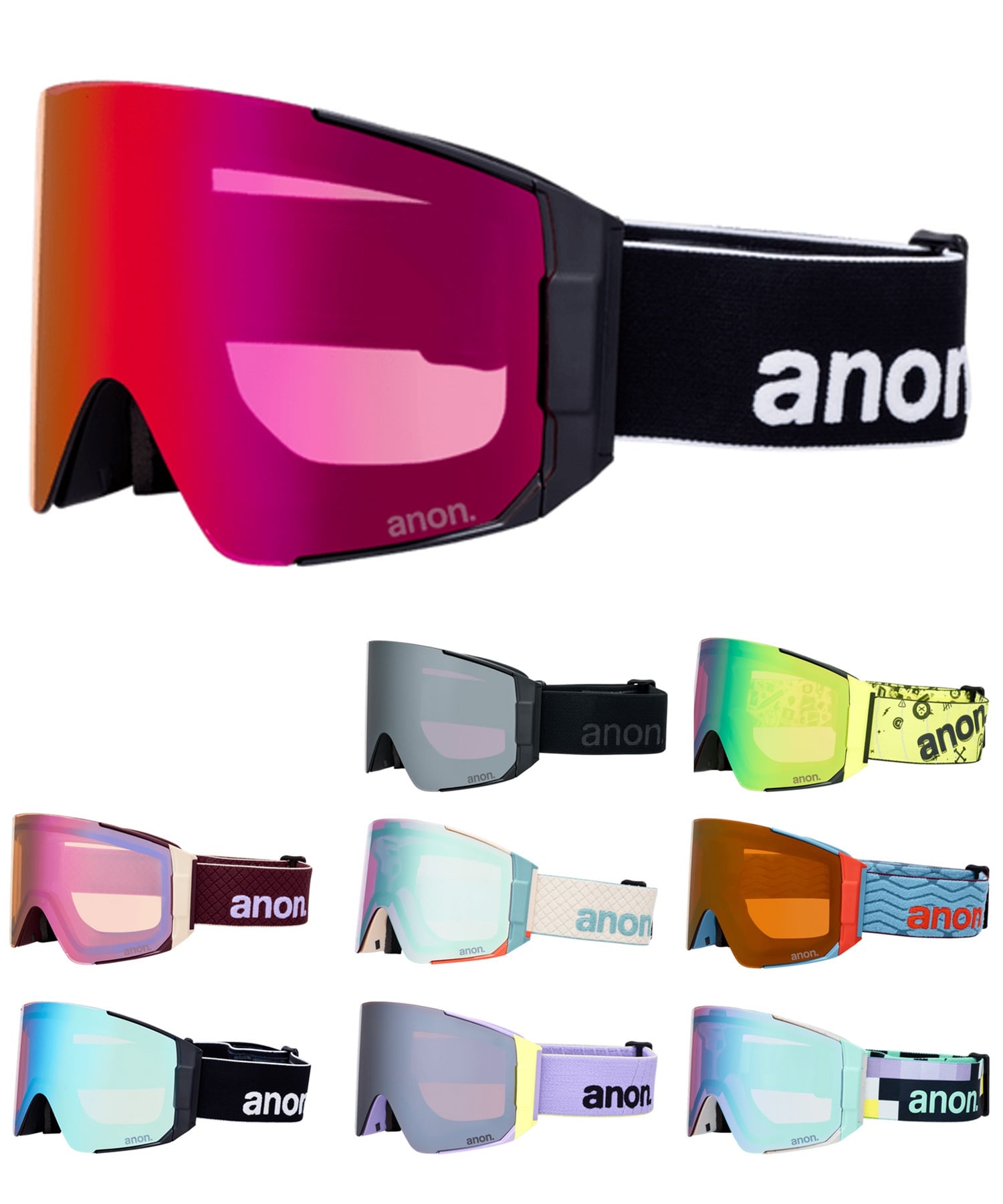 ANON アノン Sync Goggles MFI Face Mask スノーボード ゴーグル ユニセックス ムラサキスポーツ 25-26モデル MM D11【2526】(DEEPCHERRY-NA)