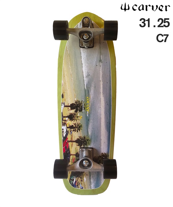 CARVER カーヴァー サーフ スケートボード 31.25inch C7 SAN O ムラサキスポーツ
