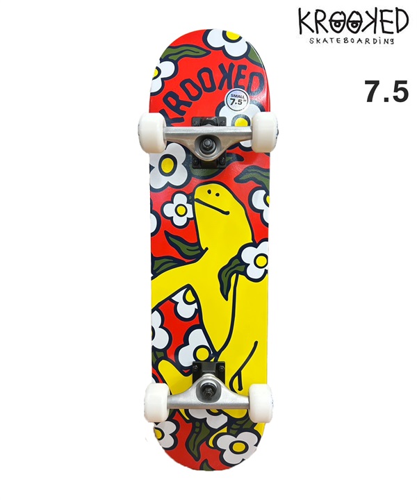 KROOKED クルキッド スケートボード コンプリート 7.5inch SHMOO VIBES ムラサキスポーツ
