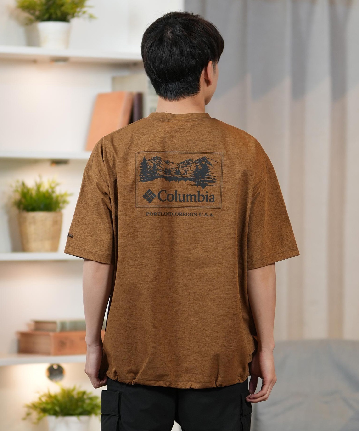 columbia コロンビア 半袖 Tシャツ メンズ 水陸両用 ユーティリティ UVケア PM0684 ムラサキスポーツ限定(286-S)