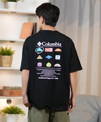 columbia コロンビア 半袖 Tシャツ メンズ バックプリント 吸湿速乾 PM0785 ムラサキスポーツ限定(10-M)