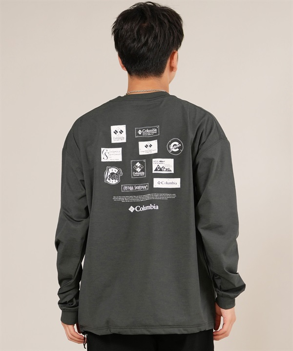 Columbia コロンビア 長袖 Tシャツ ロンT メンズ 吸湿速乾 紫外線防止 PALUXY HARBOR GRAPHIC LS PM0912 ムラサキスポーツ限定