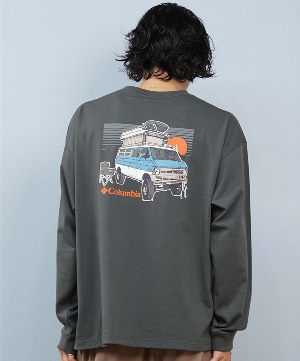 Columbia コロンビア 長袖 Tシャツ ロンT メンズ 吸湿速乾 紫外線防止 PM0993 ムラサキスポーツ限定