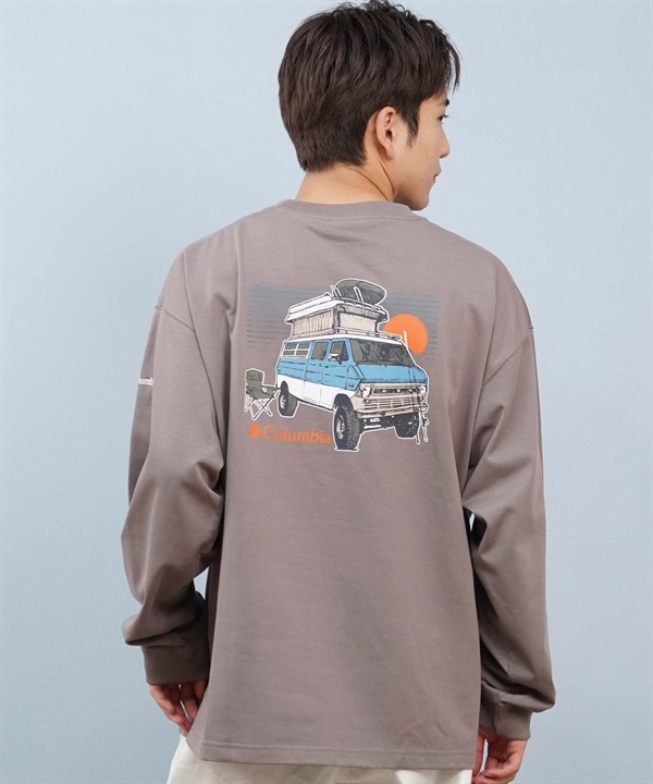 Columbia コロンビア 長袖 Tシャツ ロンT メンズ 吸湿速乾 紫外線防止 PM0993 ムラサキスポーツ限定