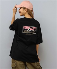Columbia コロンビア 半袖 Tシャツ レディース バックプリント ロゴ オーバーサイズ UVカット PM4502-LADY ムラサキスポーツ限定(12-S)