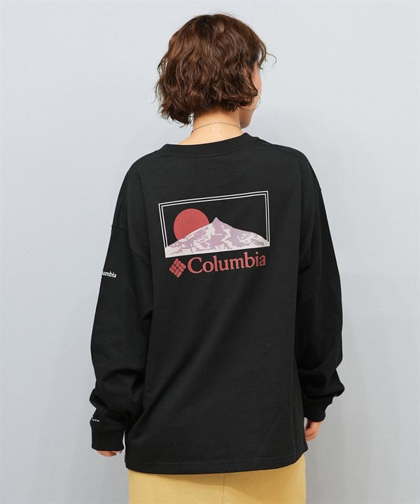 Columbia コロンビア 長袖 Tシャツ ロンT メンズ レディース SUNRISE EDGE GRAPHIC LS T PM0929 ムラサキスポーツ限定