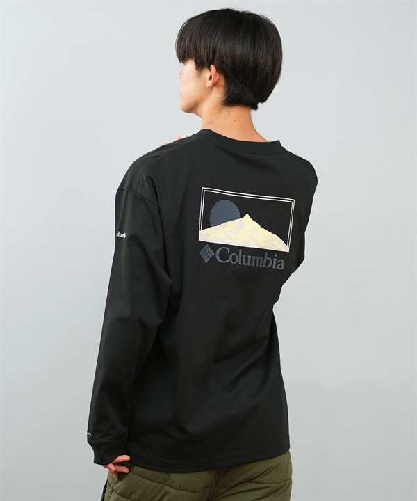 Columbia コロンビア 長袖 Tシャツ ロンT メンズ レディース SUNRISE EDGE GRAPHIC LS T PM0929 ムラサキスポーツ限定