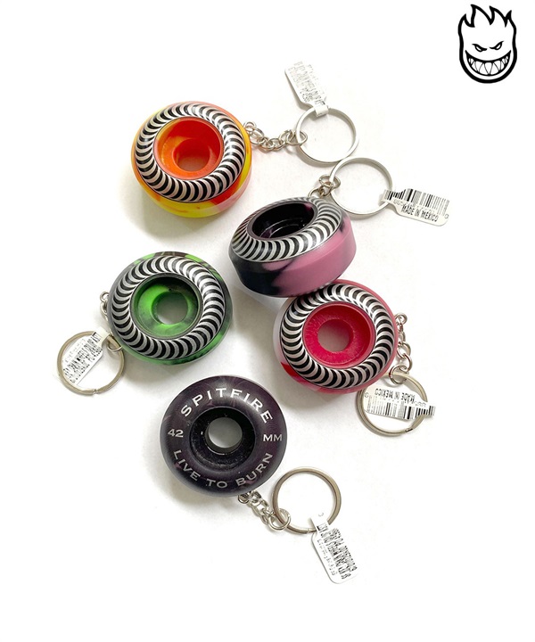 SPITFIRE スピットファイヤー スケートボード ウィール キーホルダー KEY CHAIN WHEEL COLOR ムラサキスポーツ