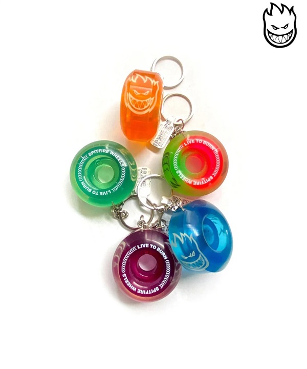 SPITFIRE スピットファイヤー スケートボード ウィール キーホルダー KEY CHAIN WHEEL SAPPHIRE ムラサキスポーツ