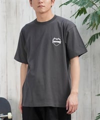 THRASHER スラッシャー 半袖 Tシャツ メンズ フロント刺繍 オーバーサイズ 252TH1ST040 ムラサキスポーツ限定(GRY-S)