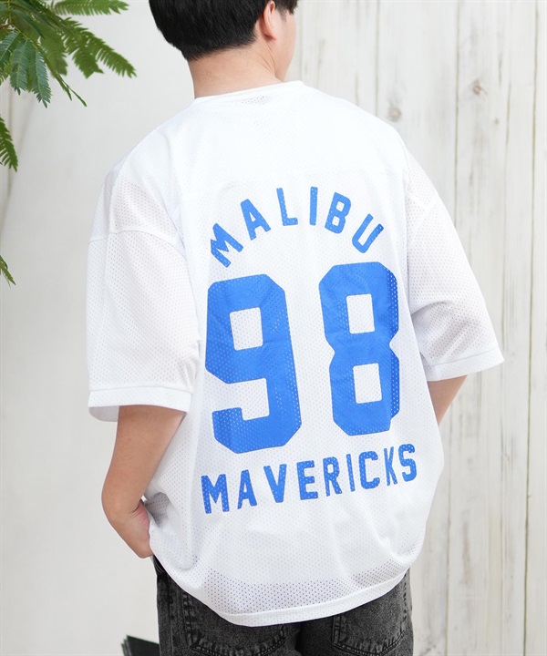 DEAR LAUREL ディアローレル 半袖 Tシャツ メンズ フットボールシャツ メッシュ D25S2103