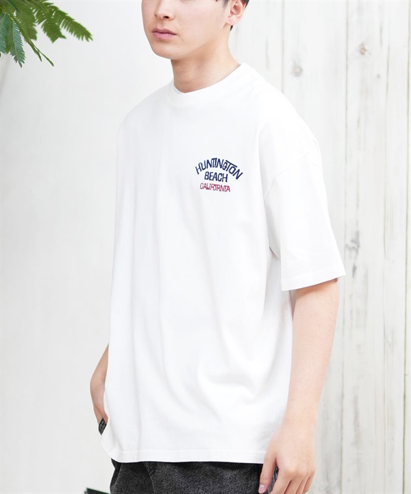 DEAR LAUREL ディアローレル 半袖 Tシャツ メンズ ワンポイント シンプル CAL PIG EMB TEE D25S2104