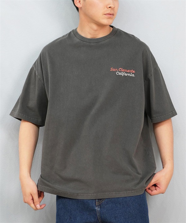 DEAR LAUREL ディアローレル 半袖 Tシャツ メンズ ワンポイント シンプル CAL PIG EMB TEE D25S2104