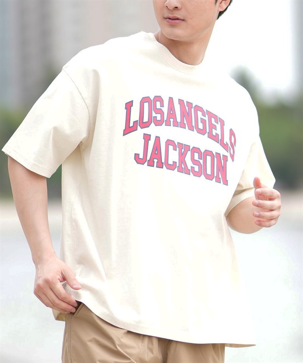 DEAR LAUREL ディアローレル 半袖 Tシャツ メンズ フロントプリント ヴィンテージ風 JM LA JACSON DL25S-JM02