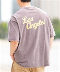 DEAR LAUREL ディアローレル 半袖 Tシャツ メンズ バックプリント ヴィンテージ風 JM LOS ANGELS DL25S-JM03(BRN-M)