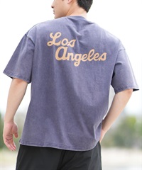 DEAR LAUREL ディアローレル 半袖 Tシャツ メンズ バックプリント ヴィンテージ風 JM LOS ANGELS DL25S-JM03(NVY-M)