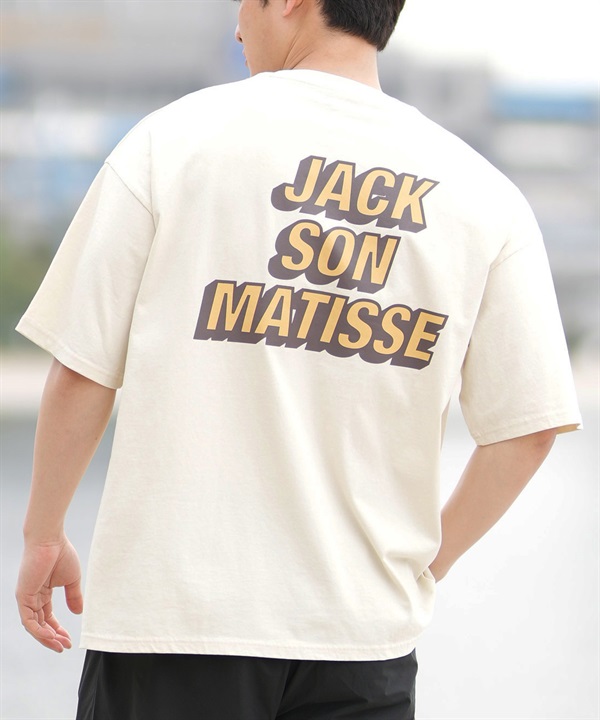DEAR LAUREL ディアローレル 半袖 Tシャツ メンズ バックプリント ヴィンテージ風 JM JACSON MATISSE DL25S-JM04(OFF-M)