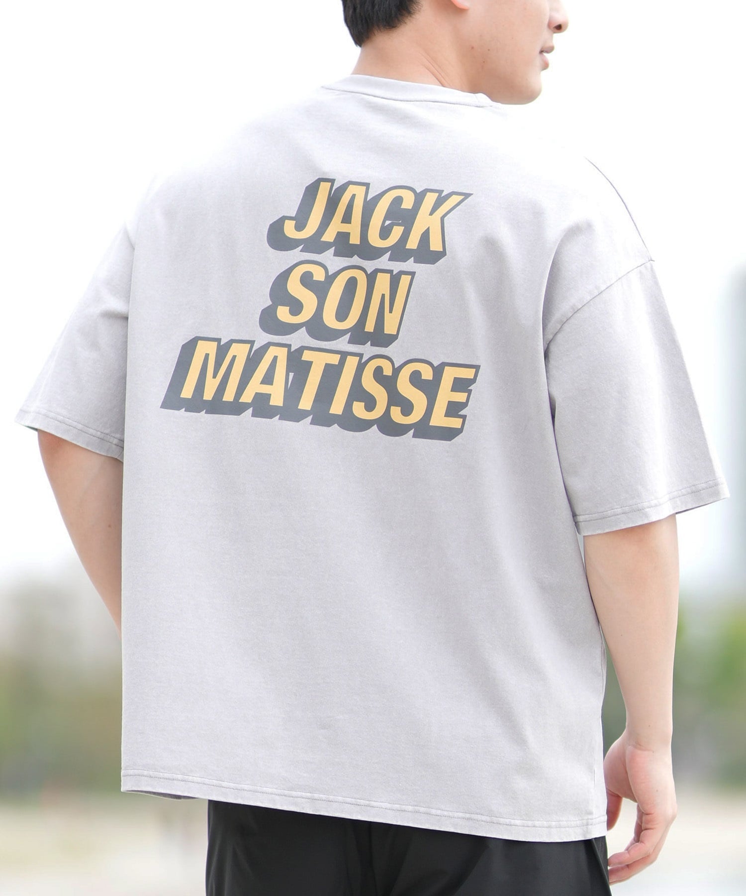 DEAR LAUREL ディアローレル 半袖 Tシャツ メンズ バックプリント ヴィンテージ風 JM JACSON MATISSE DL25S-JM04(CHA-M)