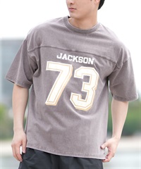 DEAR LAUREL ディアローレル 半袖 Tシャツ メンズ バックプリント ヴィンテージ風 JM FOOTBALL TEE DL25S-JM05(BRN-M)