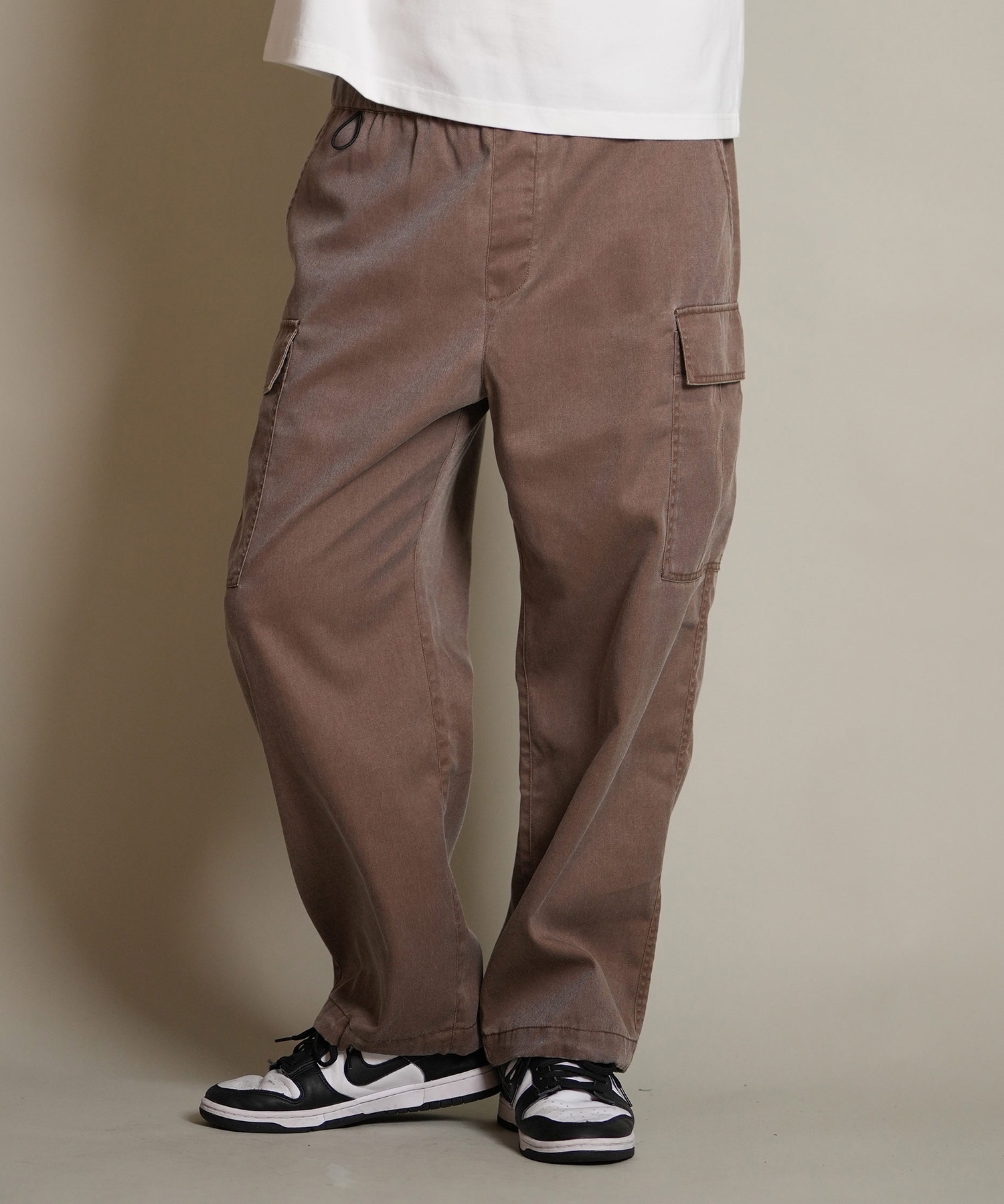 DEAR LAUREL ディアローレル ロングパンツ カーゴパンツ メンズ ロンパン TWILL CARGO PANTS D25F-3105(BRN-M)