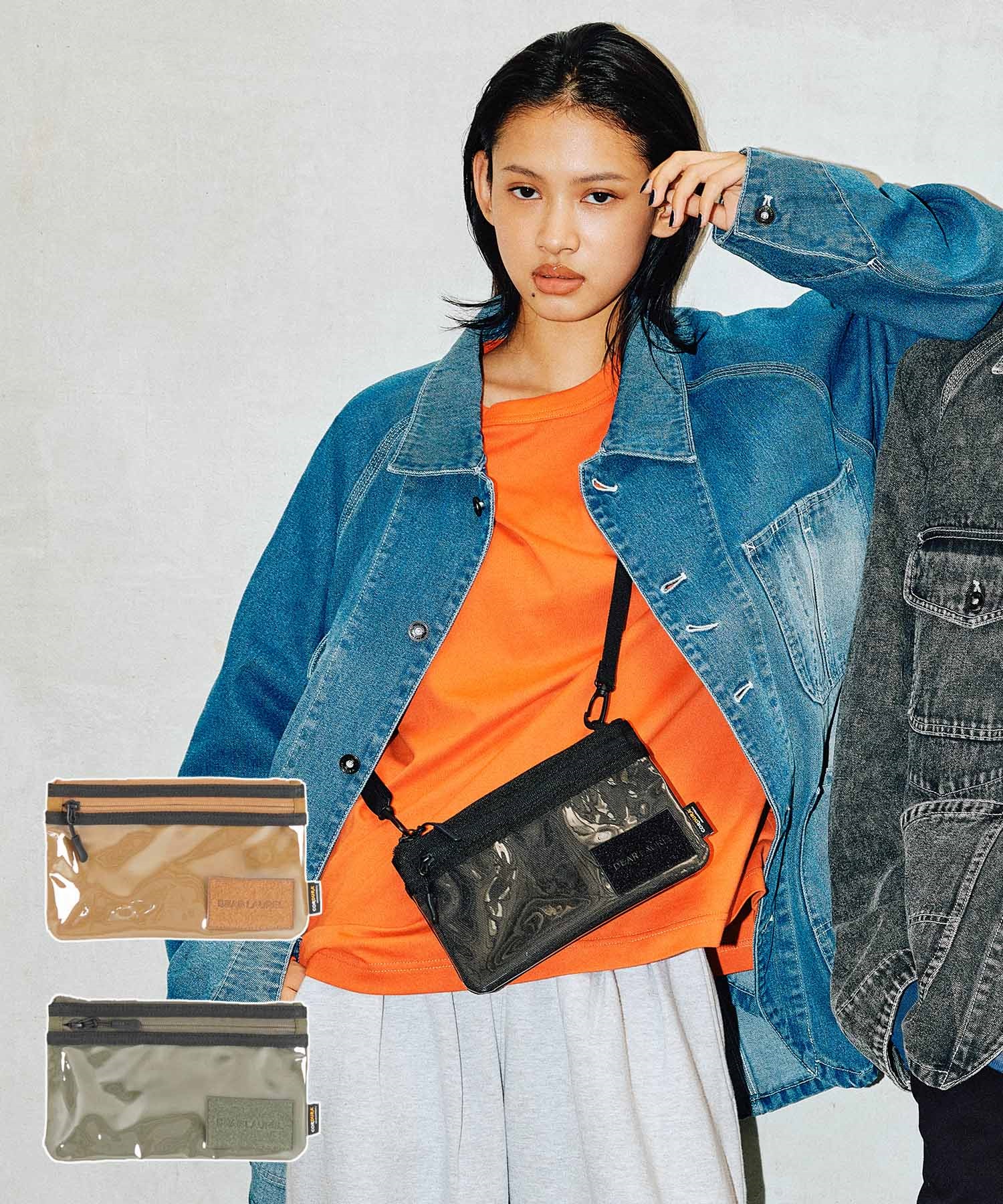 DEAR LAUREL ディアローレル ショルダーバッグ クリアポケット 0.4L URBAN SHOULDER DL25F10102(BEIGE-ONE)